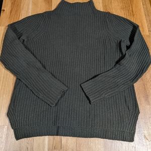 Mockneck wool blend sweater